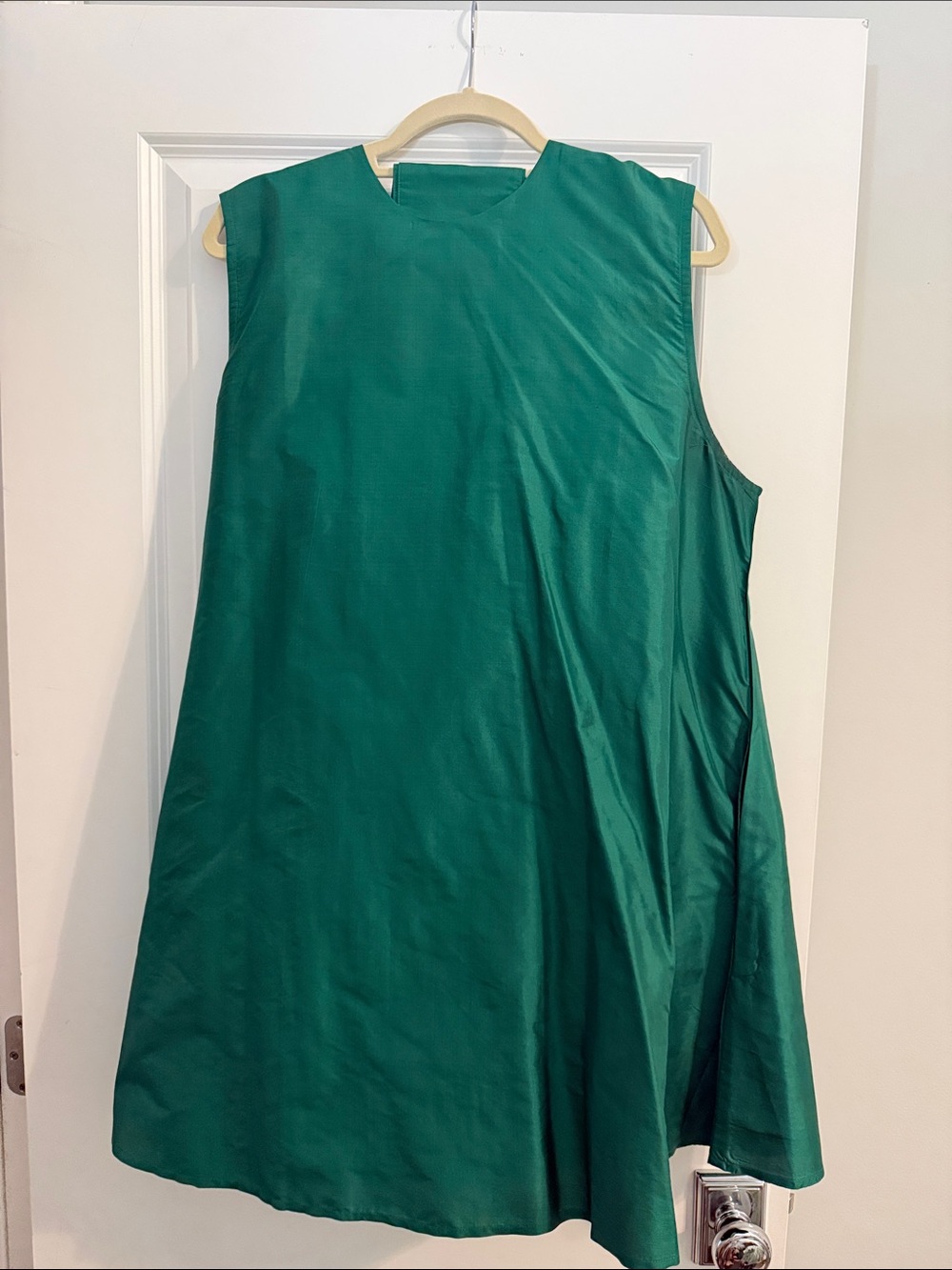 SUE SARTOR green silk tibi mini